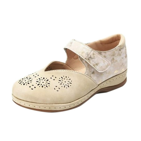 

Hvyesh Womens Sandals Clearance Summer Flat Sandals for Women Comfortable Casual Beach Shoes Bohemian Flip Flops Buckle Skeleton Sandals