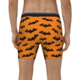 thumbnail image 2 of Men's Boxer Briefs, cartoon bats halloween Soft and Breathable Mens Underwear Boxer Briefs With Widen Waist, 2 of 5