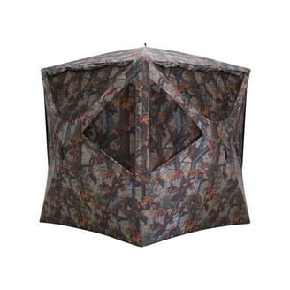 Barronett Blinds Unisex Adult Radar Hub Hunting Blind 2 Person Pop Up Ground Blind Crater Cold
