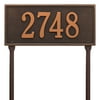 Personalized Whitehall Products Hartford 1-Line Standard Lawn Plaque in Bronze