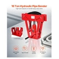 thumbnail image 2 of Hydraulic Pipe Bender 16 Ton Manual Pipe Bending Tool with 8 Dies, 2 of 4