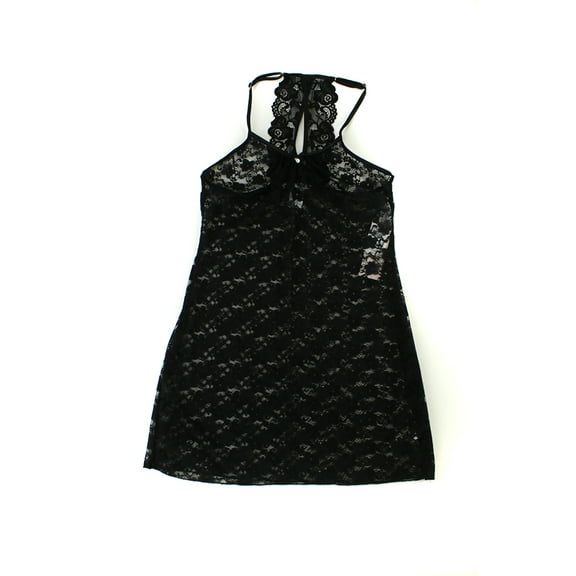 Linea Donatella Black Lace Chemise S