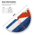 thumbnail image 3 of Xmas Tree Skirt Flag Of Cuban Tassel Edge Rustic Christmas Tree Skirts for Party Holiday Decorations 48", 3 of 6