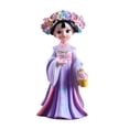 thumbnail image 3 of Colección de esculturas de estatuas de belleza china Ornament Craft Figura de mujeres de belleza antigua para festivales de cumpleaños Decoración de Violeta, 3 of 8
