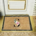 thumbnail image 3 of Front Door Mat Summer Doormat Welcome Matt for Front Door Initial Doormat Outside Mat for Door Sales Outdoor Doormat for Entrance Front Porch Entry Mat Outdoor Indoor Home Decor 16 x 24 Inch, 3 of 8