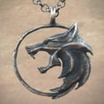 thumbnail image 3 of Witcher Medallion Necklace Witcher Necklace Wolf Necklaces for Men Medallion Pendant Necklaces Geralt Witcher Costume Jewelry for Men, 3 of 6
