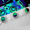 thumbnail image 4 of Gaming Curtains & Drapes Gamer 30%-50% Blackout Curtains ,Video Game Console Gaming Window Curtains Bedroom Decor,Gamepad Black Teal Blue Tie Dye Window Treatments, 4 of 6