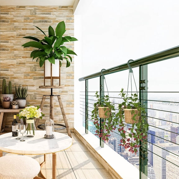 Homoyoyo Set of 5 Minimalist Ceiling Hooks for Hanging Plants, Perfect for Indoor Gardening and Home Decoration