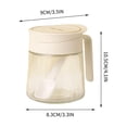 thumbnail image 3 of Empty Glass Seasoning Container, Glass Salt and Pepper Shaker Jars Bottles with Spoon, Large Capacity Spice Jars for Kitchen Cooking, 3 of 6
