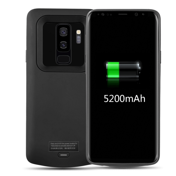 Samsung Galaxy S9 Plus 5200 Mah Battery Charging Case Black Walmart