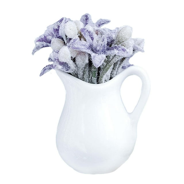 Planta de casa de muñecas en miniatura Decoración de casa de muñecas Adorno de bonsái de flores en miniatura para Violeta