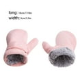 thumbnail image 4 of Yuarrent 1 par de manoplas para niños, guante para cubrir los dedos, accesorio de ropa para mantener el calor, manopla de lana para niños y Suministros térmicos Rosa, 4 of 6