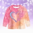 thumbnail image 6 of Toddler Girl Fall Outfits 24 Months 2T 3T 4T 5T 6T 7T Toddler Baby Girl Fall Winter Clothes Tie-dye Long Sleeve Pullover Sweatshirts Jogger Pants Hot Pink Size 6-7 Years, 6 of 9