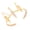 Gold-color, variant on Comfortable And Lightweight Rhinestones Claws Setting Versatile Bangle Finger Open Rings For Women