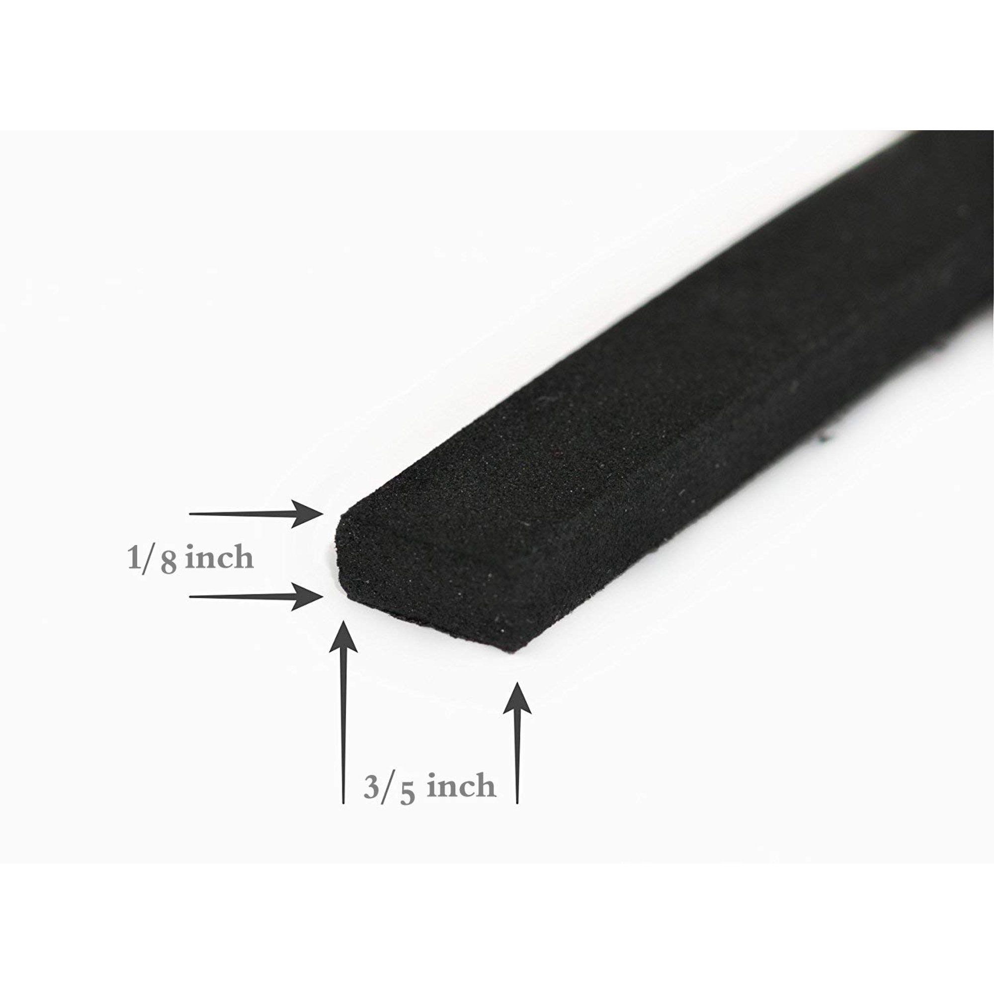 Ruban Mousse Auto-Adhésif Isolant - 3 Cm X 1 Cm - 2 Rouleaux De 2 M - Calfeutrage Pour Portes Et Fenêtres - Blanc