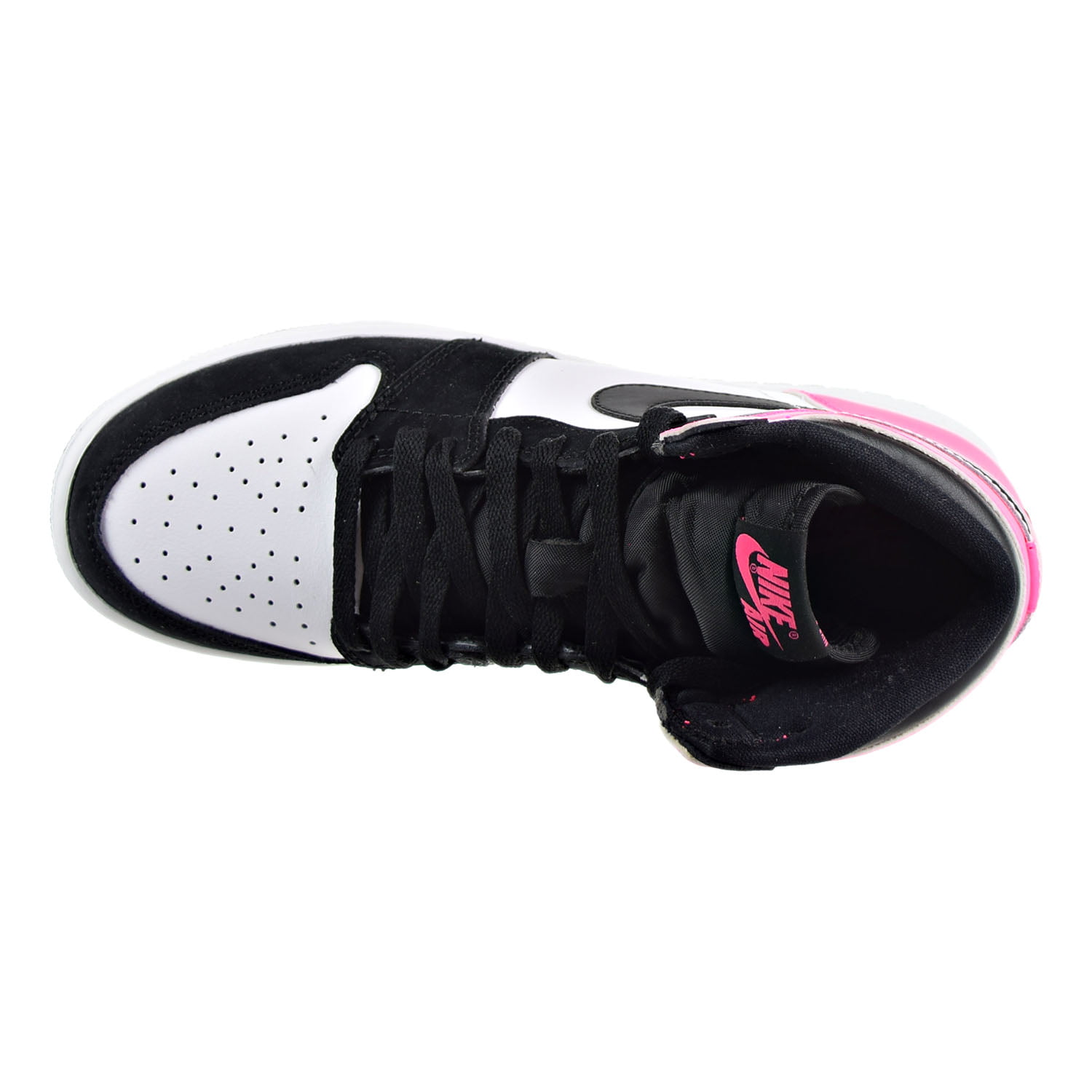 Air Jordan 1 Retro High OG Boys Shoes Black/Hyper-Pink/White 881426-009 