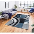 thumbnail image 3 of RUG AND DECOR Newport Collection Modern Abstract Design Area Rug Blue Black Grey Living Room Bed Room Carpet Alfombras para Sala, 3 of 5