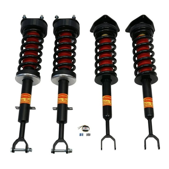 Strutmasters 4-Wheel Air Suspension Conversion Kit with Suspension Warning Light Fix for 2004-2010(Audi-A8) (AA14FM)
