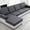 Dark Grey, variant on Sectional Couch Covers Stretch Couch Cushion Covers for Sectional Sofa Chaise L Shape, 4 Pieces Sectional Seat Covers Soft Washable Furniture Protector(3 Seater + 1 Chaise, Charcoal Gray)