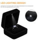 thumbnail image 4 of GBYAN Caja de Anillo de Terciopelo con Caja de Regalo de exhibición de joyería con luz LED para Propuesta, Compromiso, Boda, 4 of 5