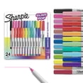 thumbnail image 1 of Set de rotuladores permanentes Sharpie Glam Pop, punta ultrafina, 24 colores, 1 of 5