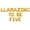Gold, variant on Letter Balloons - LLAMAZING TO BE FIVE 16" Inch Alphabet Letters Foil Mylar Balloon 5th Birthday Party Banner (Gold)