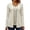 White, variant on Women's Casual V Neck Fake Two Piece Long Sleeve Top, Decorative Button Striped Spliced Loose Tunic Blouse, Lightweight Knit Layered Look Shirt,White L