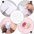 thumbnail image 4 of 10 Sheets Foam Adhesive Squares, 0.47in/12mm & 0.24in/6mm Double Sided Self Adhesive Dots, Precut Squares Strips Foam Tape for Arts & Crafts (1650pcs Total), 4 of 7