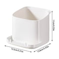 thumbnail image 3 of Wall Mounted Storage Rack Organizer For Kitchen No Drilling Required ABS Holder Shelf Food Container, 3 of 3