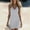 Gray women's boho mini dress a1, variant on Women's Sleeveless V Neck High Low Boho Mini Dress Solid Flowy Casual Basic Beach Vacation Sundress Summer Sundresses Clothes Travel Outfits, White L
