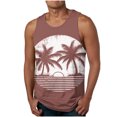 thumbnail image 1 of Styesk Débardeurs Hommes Mode Décontractée Sans Manches Imprimé Pull Col Rond Sport Débardeur, 1 of 5