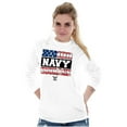 thumbnail image 4 of US Navy Honor Courage American Flag Unisex Plus Size Long Sleeve Shirt Brisco Brands 2X, 4 of 5
