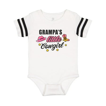 

Inktastic Grampas Little Cowgirl with Cowgirl Hat and Boots Gift Baby Girl Bodysuit