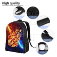 thumbnail image 5 of Prestonplayz Pizza Backpack 3D Print Lightweight Bookbag Casual Sport Daypack Travel Bag Laptop, 5 of 8