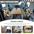 thumbnail image 3 of XYZCANDO Sunflower Cow Print RV Dinette Cushions Western Aztec Camper Accessories for Inside Bench Seat Cover Universal Loveseat Sofa Chair Cover Furniture Protector for RV Camper Car Bench Brown, 3 of 7