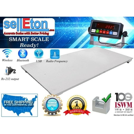 NEW Industrial warehouse 48" x 96" (4'x8') Floor scale / with 2500 x .5 lb