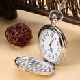 thumbnail image 3 of Relojes de Bolsillo, Colgante de collar de reloj de bolsillo liso analógico de cuarzo clásico de cadena reloj de bolsillo hombre Ecomeon  no, 3 of 5