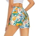 thumbnail image 3 of Fotbe Colorful Fruits Womens High Waist Running Shorts Athletic Workout Quick Dry Shorts for Women with Pockets Gym Yoga Summer Shorts-XX-Large, 3 of 9