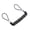 Black, variant on Mosiee Bike Spring Cable Lock Anti-Theft Rope Computer Lock Anti-Loss Wire Rope 1.2-2M Blue 2M