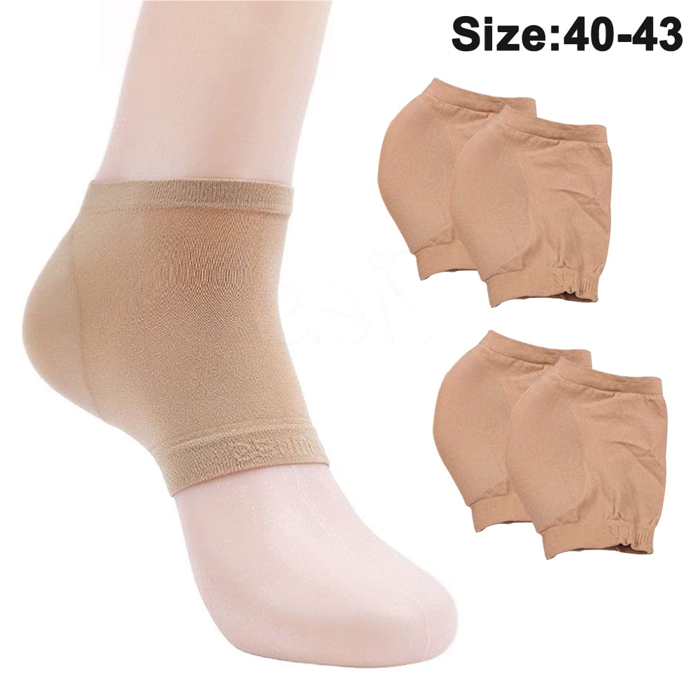 Gel Heel Sleeves Silicone Spa Socks Moisturizing Socks for Dry Cracked Feet 