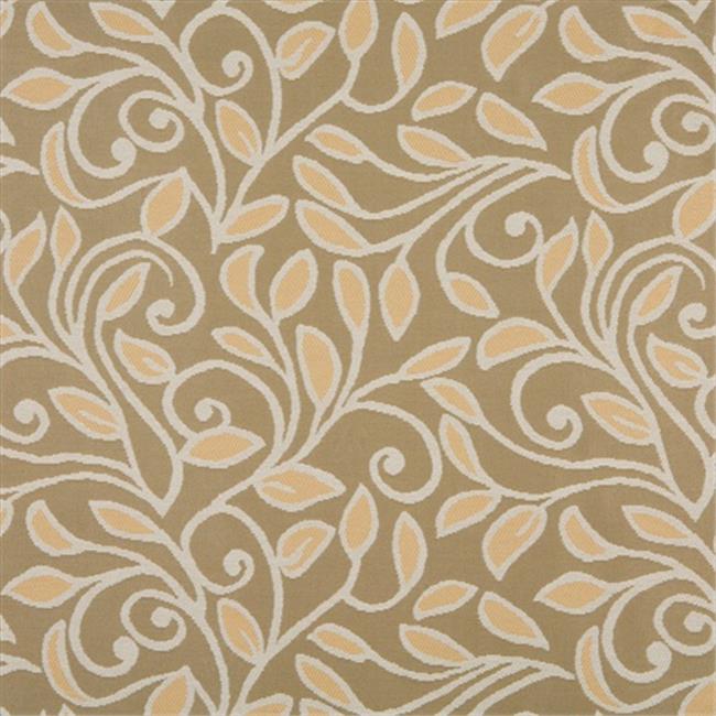 Designer Fabrics K0131A 54 in. Wide Gold, Beige And Tan Vines And