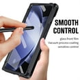 thumbnail image 4 of TECH CIRCLE for Samsung Galaxy Z Fold 3 Case with S Pen Holder,  Hard PC Shockproof Drop Protective Stand Case Built-in Screen Protector Slim All-Inclusive  for Samsung Z Fold 3 5G 7.6" 2021, Black, 4 of 7
