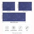 thumbnail image 4 of Haosy Satin Pillowcase for Hair and Skin Standard Cooling Silk Pillow Case with Envelope Closure Deep Blue Sparkling and Shining 20"x26", 4 of 9