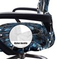 thumbnail image 5 of Renewold Deer Skull Camo Hunting Forest Blue Office Chair Cover Universal Rotating Boss Chair Cover Printed Desk Chair Protector Stretch Fabric Cover with Elastic Bottom, S, 5 of 7