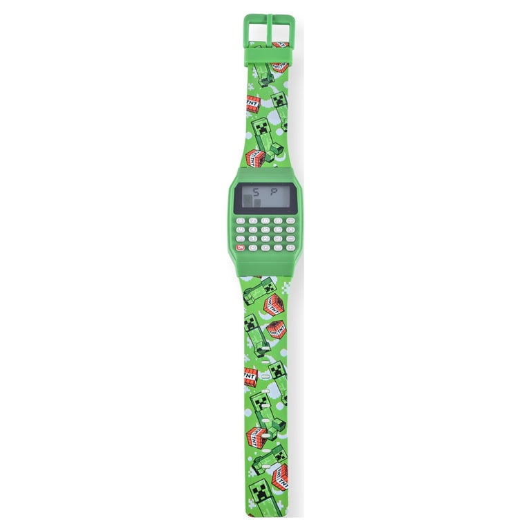 Minecraft Kids Digital Watch Green Plastic Strap photo 2