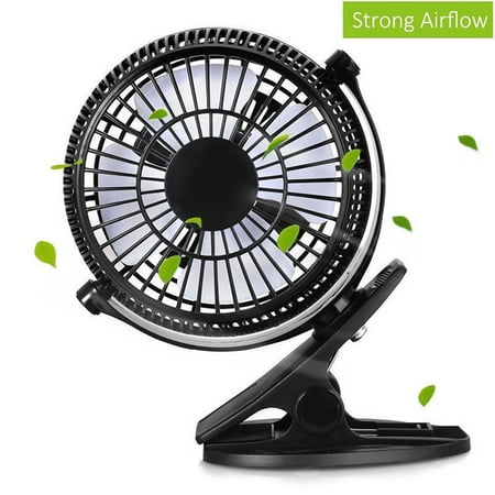 Meigar Clip-on Table Fan Strong Airflow USB Powered Cooling Quiet Home Office