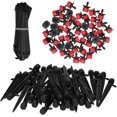thumbnail image 1 of Lishi Professional Garden Drip Irrigation System - 4.3 Inch Ground Insertion Kit with 4/7 Rods, 5.2 Inch 8 Hole Drippers, and Red Watering Heads, 1 of 5