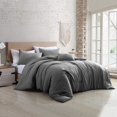 thumbnail image 1 of Modern Threads 4-Piece Garment-Washed Comforter Set Beck Grey Queen, 1 of 4