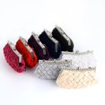 thumbnail image 5 of Pochette de Mariage Plissée et Tressée avec Strass pour Demoiselle d'Honneur, 5 of 5