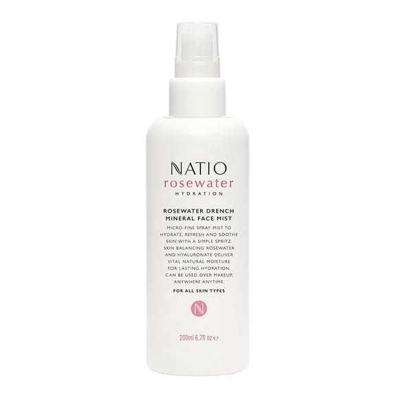 Face Mist Natio Australia Rosewater Hydratation 200 ml